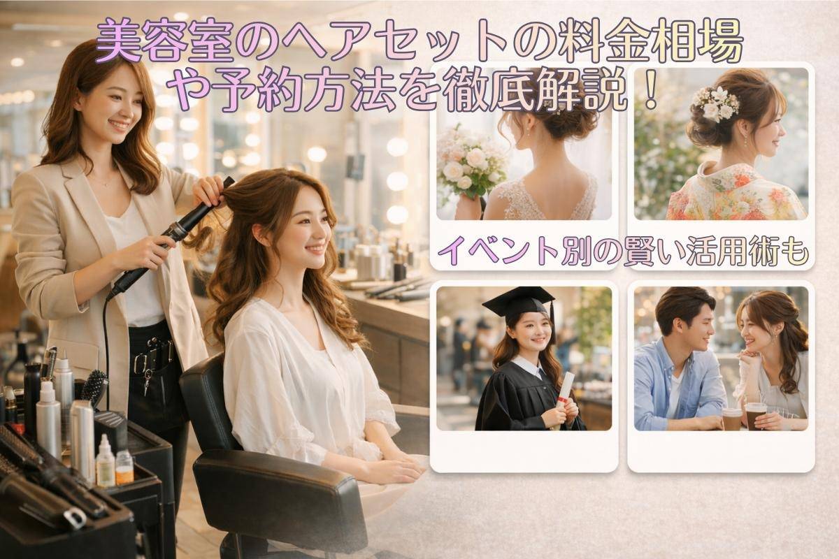 美容室のヘアセットの料金相場や予約方法を徹底解説！イベント別の賢い活用術も