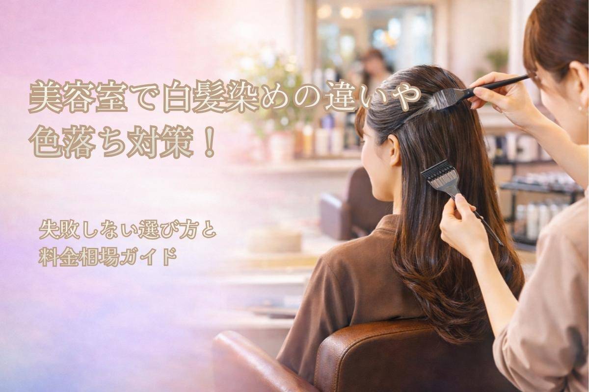 美容室で白髪染めの違いや色落ち対策！失敗しない選び方と料金相場ガイド